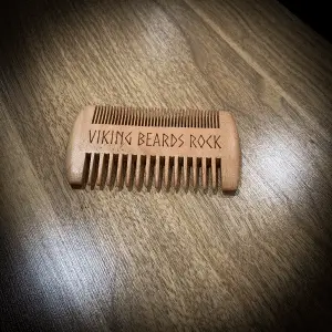 Engraved Viking Beard Comb